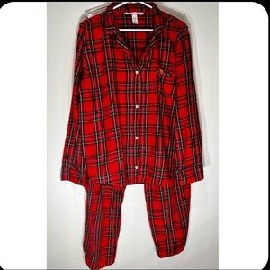 Victoria’s Secret Flannel PJ Set- Size XL